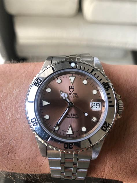 Tudor Submariner Rare Tudor Submariner 75190 salmon dial